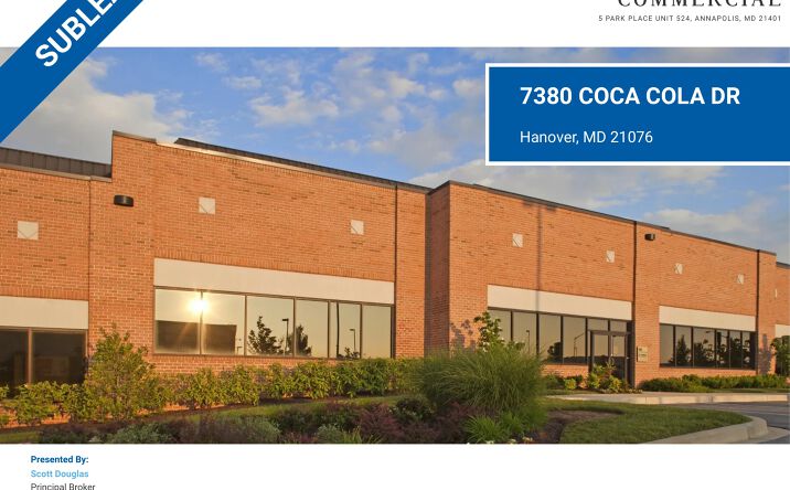 Pictures of Industrial property located at 7380 Coca Cola Dr, Hanover, MD 21076 for lease - image #1