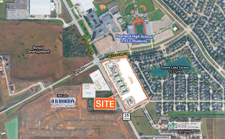 Pictures of Land property located at Hwy 35 & Oiler Dr, Pearland, TX 77581 for lease - image #1