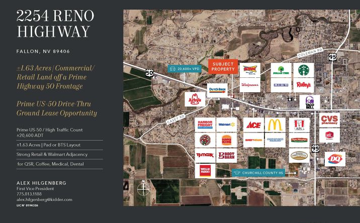 Pictures of Retail, Land property located at 2254 Reno Highway, Fallon, NV 89406 for lease - image #1