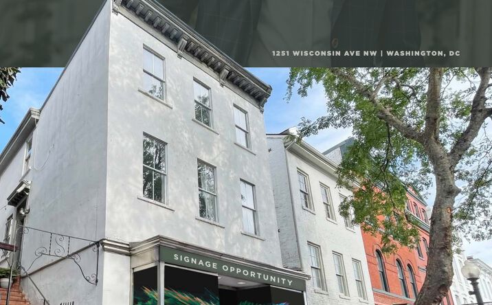 Pictures of Retail property located at 1251 Wisconsin Ave NW, Washington, DC 20007-2244 for lease - image #1