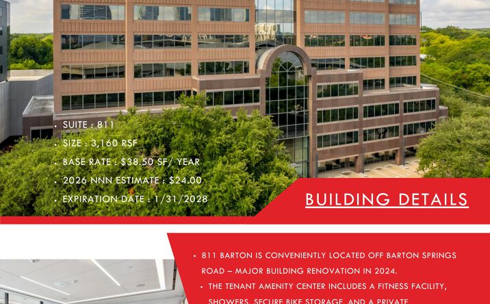 Pictures of Office property located at 811 Barton Springs Road, Austin, TX 78704 for lease - image #1