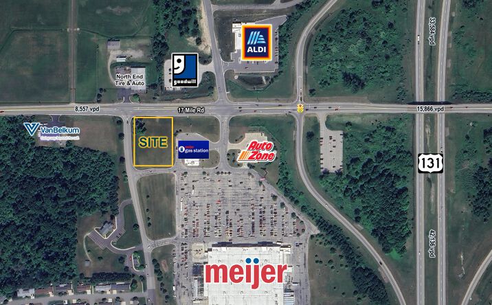Pictures of Retail, Restaurant property located at 3700 17 Mile Road NE, Cedar Springs, MI 49319 for lease - image #1