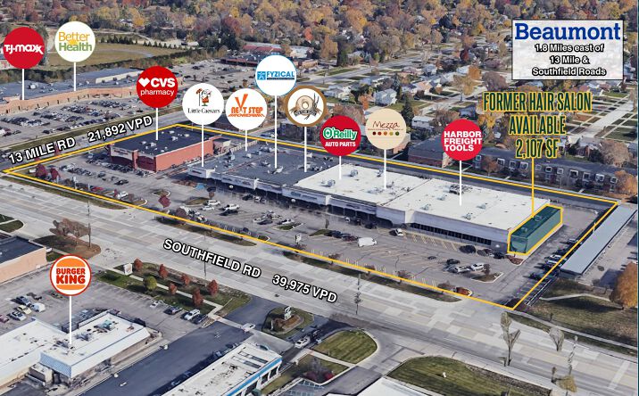 Pictures of Retail property located at 30598-30860 Southfield Road, Southfield, MI 48076 for lease - image #1