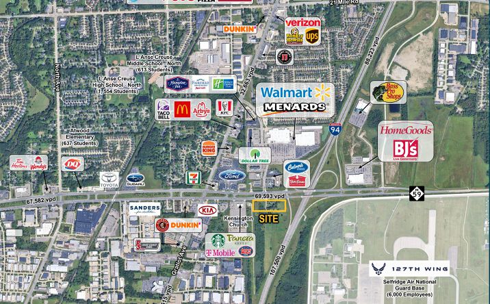 Pictures of Retail property located at 25210 William P. Russo Highway, Harrison Township, MI 48045 for lease - image #1