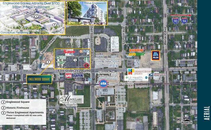 Pictures of Retail property located at NWC Halsted & 63rd Street, Chicago, IL 60615 for lease - image #1