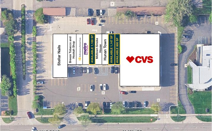 Pictures of Retail property located at 26020-26068 W. 12 Mile Road, Southfield, MI 48034 for lease - image #1