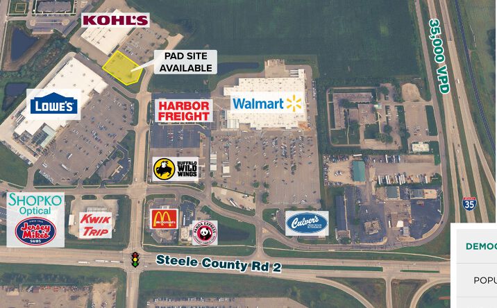 Pictures of Land property located at 1450 21ST AVE NW, Owatonna, MN 55060 for lease - image #1