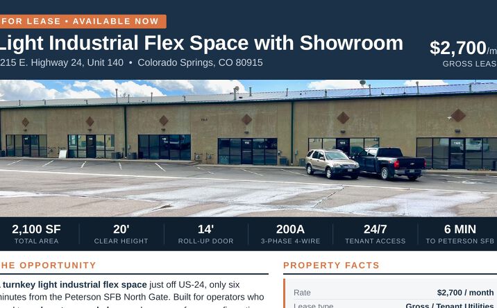 Pictures of Industrial property located at 7215 U.S. 24, Colorado Springs, CO 80915 for lease - image #1