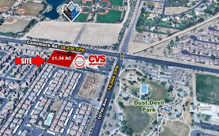 Pictures of Land property located at Camelback Rd & 107th Ave, Phoenix, AZ 85037 for lease - image #1