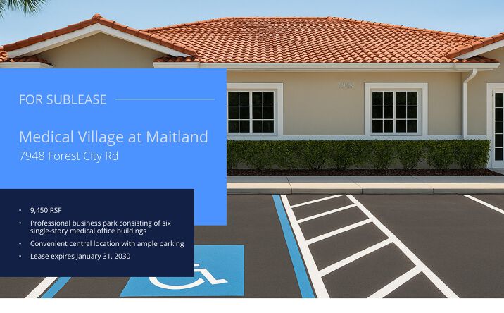 Pictures of Office property located at 7948 Forest City Rd, Maitland, FL 32810-2907 for lease - image #1