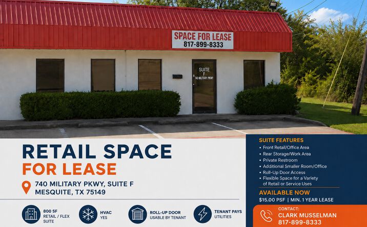 Pictures of Retail property located at 740 Military Parkway, Mesquite, TX 75149 for lease - image #1