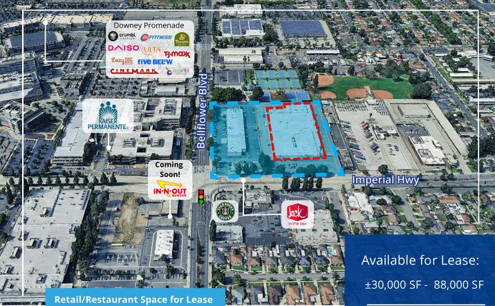 Pictures of Retail, Office, Industrial property located at 9525 Imperial Highway, Downey, CA 90242 for lease - image #1