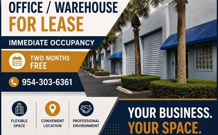 Pictures of Retail, Industrial property located at 6761 West Sunrise Boulevard, Plantation, FL 33313 for lease - image #1