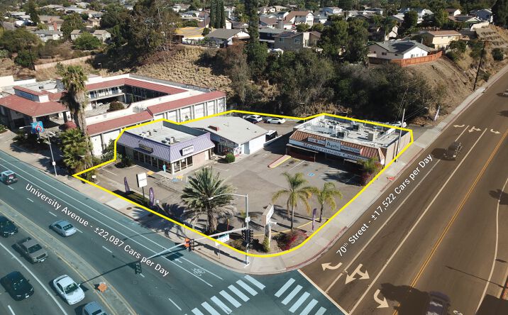 Pictures of Retail, Land property located at 6970 University Avenue, La Mesa, CA 91942 for lease - image #1