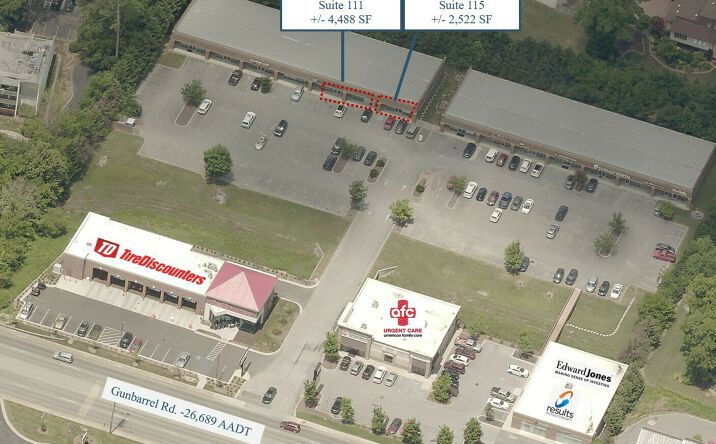 Pictures of Retail, Office property located at 1511 Gunbarrel Road, Suite 115, Chattanooga, TN 37421 for lease - image #1