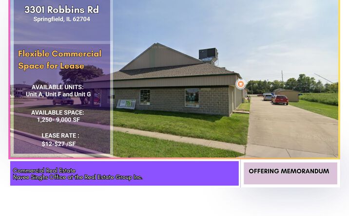 Pictures of Retail property located at 3301 Robbins Rd, Springfield, IL 62704 for lease - image #1