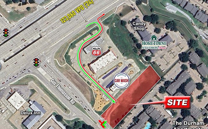Pictures of Retail, Land property located at SEQ OF I-30 & GUS THOMASSON RD, Mesquite, TX 75150 for lease - image #1