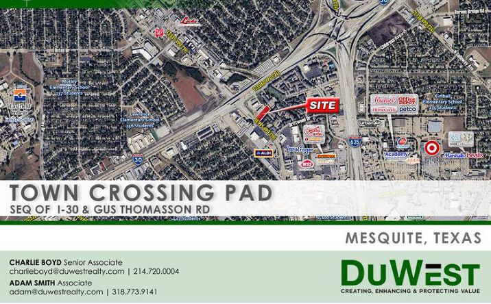 Pictures of Retail, Land property located at SEQ OF I-30 & GUS THOMASSON RD, Mesquite, TX 75150 for lease - image #1