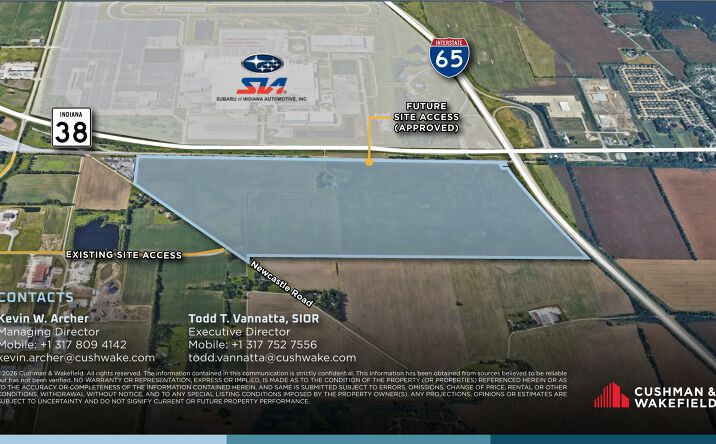 Pictures of Industrial, Land property located at State Road 38E & New Castle Road, Lafayette, IN 47905 for lease - image #1