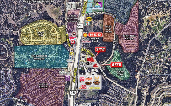 Pictures of Land property located at SEQ of US Hwy 281 & Bulverde Rd, San Antonio, TX 78216 for lease - image #1