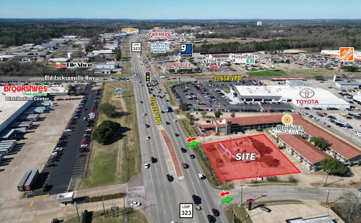 Pictures of Retail, Restaurant property located at 1593 W SW Loop 323, Tyler, TX 75701 for lease - image #1
