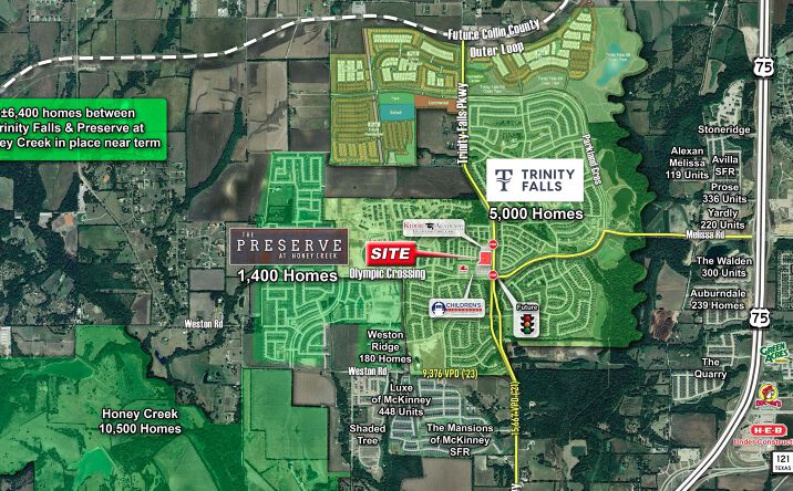 Pictures of Retail property located at NWQ of Olympia Crossing, Trinity Falls Parkway, McKinney, TX 75071 for lease - image #1