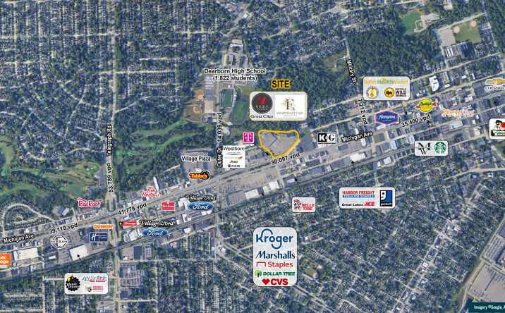 Pictures of Retail property located at 22950 Michigan Avenue, Dearborn, MI 48124 for lease - image #1