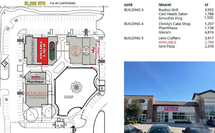Pictures of Retail property located at SWQ of FM 407/Justin Rd & Long Prairie Rd, Flower Mound, TX 75028 for lease - image #1