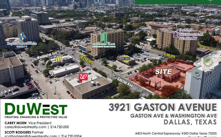Pictures of Retail property located at 3921 Gaston Ave, Dallas, TX 75204 for lease - image #1