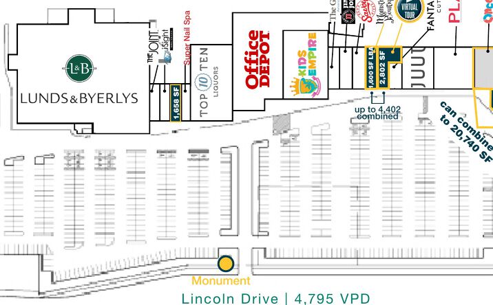 Pictures of Retail property located at 1601 - 1677 West County Rd C, Roseville, MN 55113 for lease - image #1