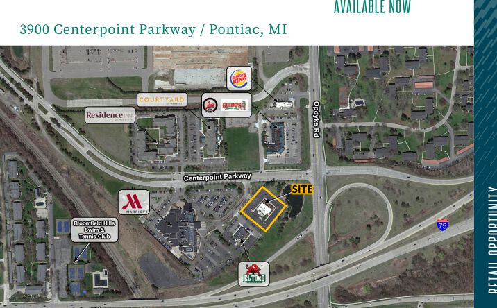 Pictures of Land property located at 3900 Centerpoint Parkway, Pontiac, MI 48341 for lease - image #1