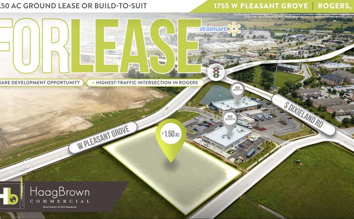 Pictures of Retail, Office, Land property located at 1755 West Pleasant Grove Road, Rogers, AR 72758 for lease - image #1