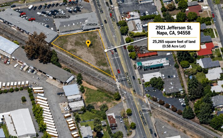 Pictures of Retail, Land, Restaurant property located at 2921 Jefferson St, Napa, CA 94558 for lease - image #1