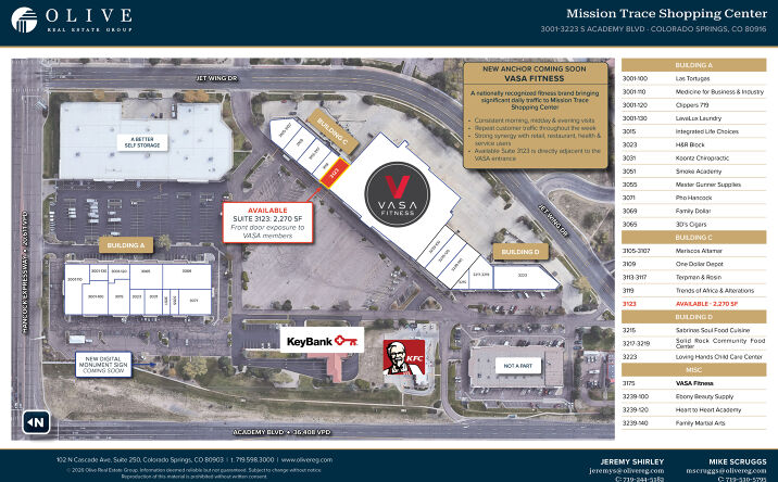 Pictures of Retail property located at 3123 South Academy Boulevard, Colorado Springs, CO 80916 for lease - image #1