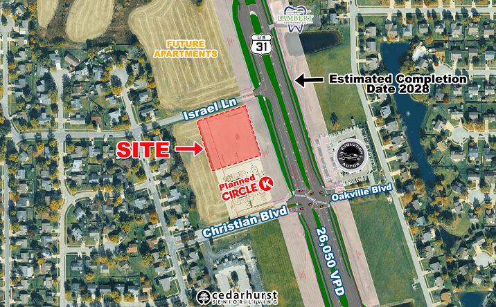 Pictures of Land property located at SWC of US 31 & Israel Lane, Franklin, IN 46131 for lease - image #1