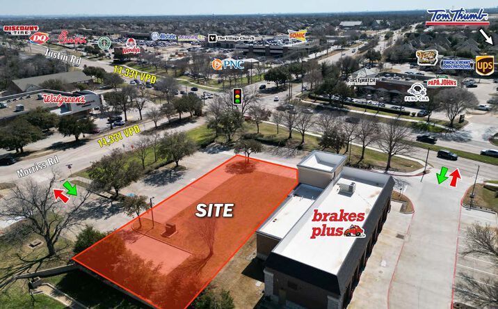 Pictures of Land property located at 2374 Justin Rd, Highland Village, TX 75077 for lease - image #1