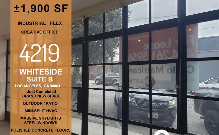 Pictures of Office, Industrial, Special Purpose property located at 4219 Whiteside Street, Suite B, Los Angeles, CA 90063 for lease - image #1