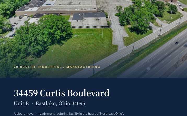 Pictures of Industrial property located at 34459 Curtis Boulevard, Unit B, Eastlake, OH 44095 for lease - image #1