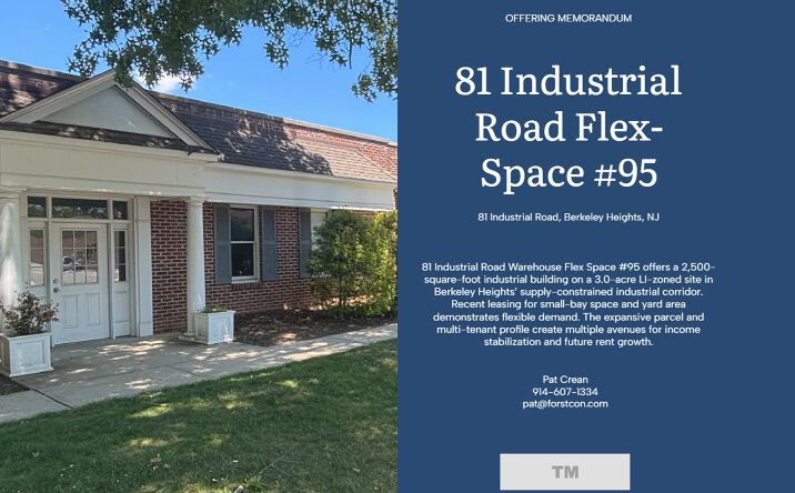 Pictures of Office, Industrial property located at 81 Industrial Road, Berkeley Heights, NJ 07922 for lease - image #1