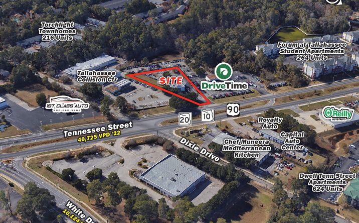 Pictures of Retail property located at 2419 West Tennessee Street, Tallahassee, FL 32304 for lease - image #1