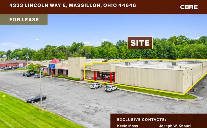 Pictures of Retail property located at 4333 Lincoln Way East, Massillon, OH 44646 for lease - image #1