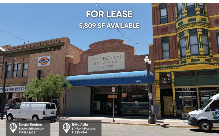 Pictures of Retail property located at 305 South El Paso Street, El Paso, TX 79901 for lease - image #1