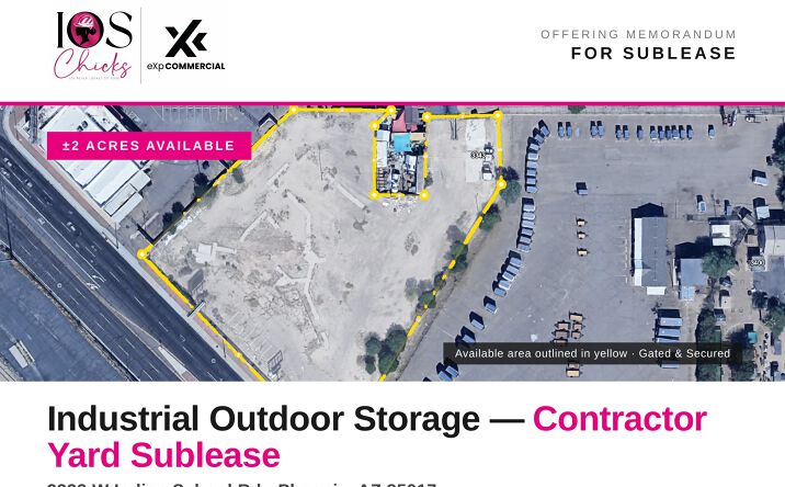Pictures of Industrial, Land, Special Purpose property located at 3333 W Indian School Rd, Phoenix, AZ 85017 for lease - image #1