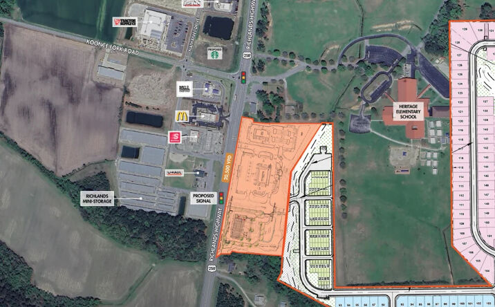 Pictures of Retail, Land property located at Richlands Highway & Koonce Fork Road, Richlands, NC 28574 for lease - image #1