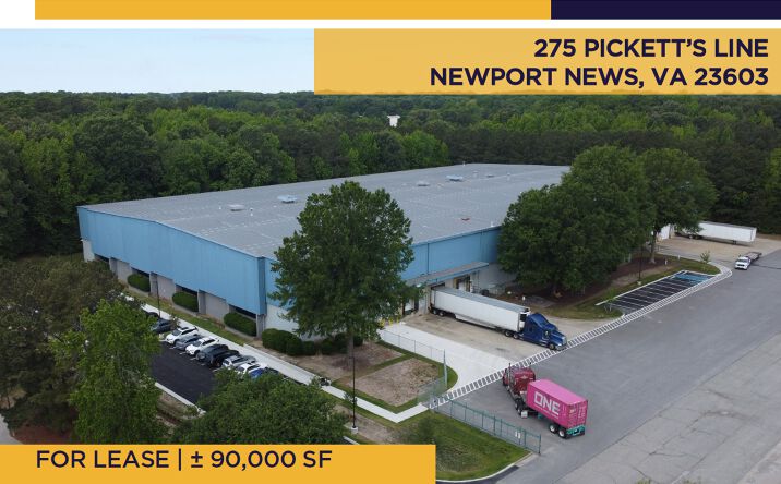 Pictures of Industrial property located at 275 Pickett's Line, Newport News, VA 23603 for lease - image #1