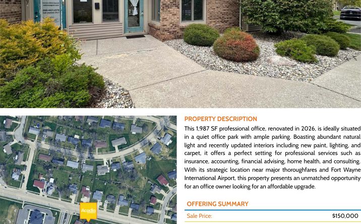 Pictures of Office property located at 7209 Mill Run Road, Fort Wayne, IN 46819 for lease - image #1