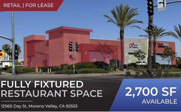 Pictures of Retail, Restaurant property located at 12560 Day St, Moreno Valley, CA 92553 for lease - image #1