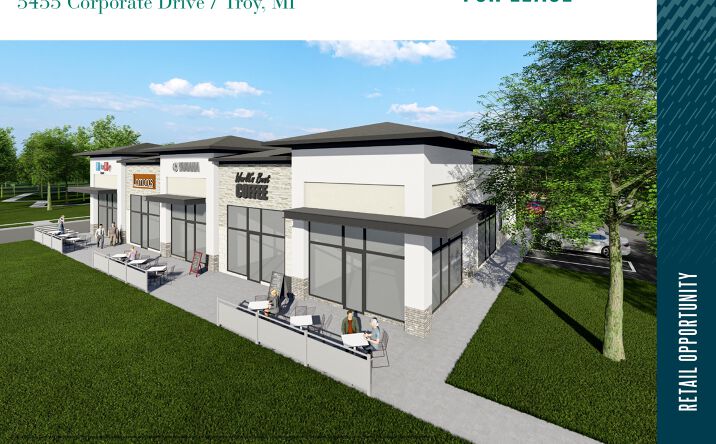 Pictures of Retail, Restaurant property located at 5455 Corporate Drive, Troy, MI 48098 for lease - image #1