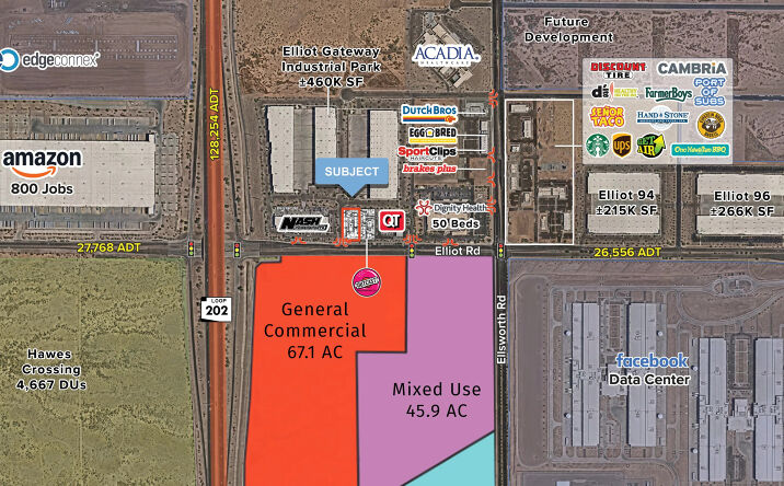 Pictures of Retail, Land property located at NEC Loop 202 & Elliot Rd, Mesa, AZ 85212 for lease - image #1