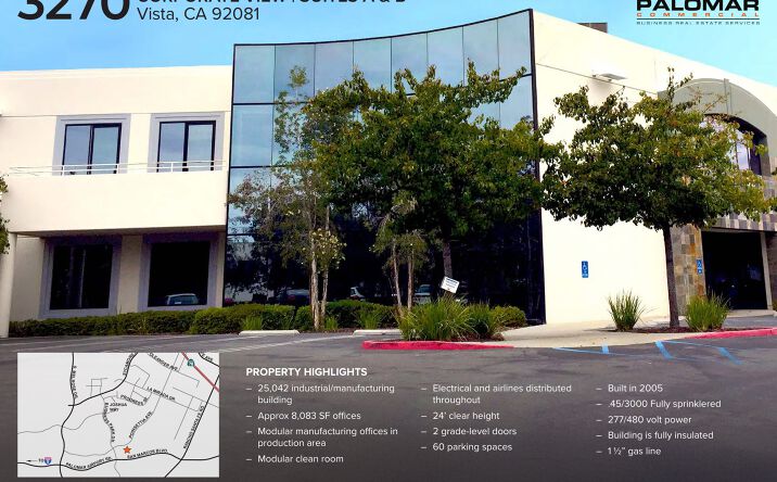 Pictures of Industrial property located at 3270 Corporate View, Vista, CA 92081 for lease - image #1